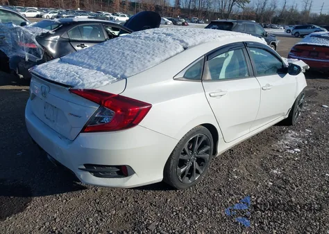 2019 Honda Civic Sport z USA, uszkodzony, nr VIN 2HGFC2F85KH506448